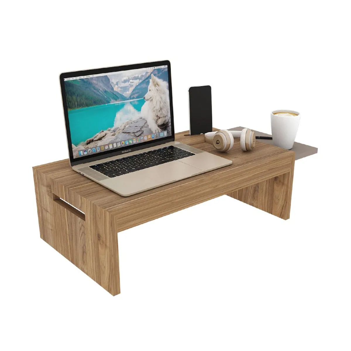 LUCANAS FURNITURE - Mesa para Laptop Melamine Gales/Taupé