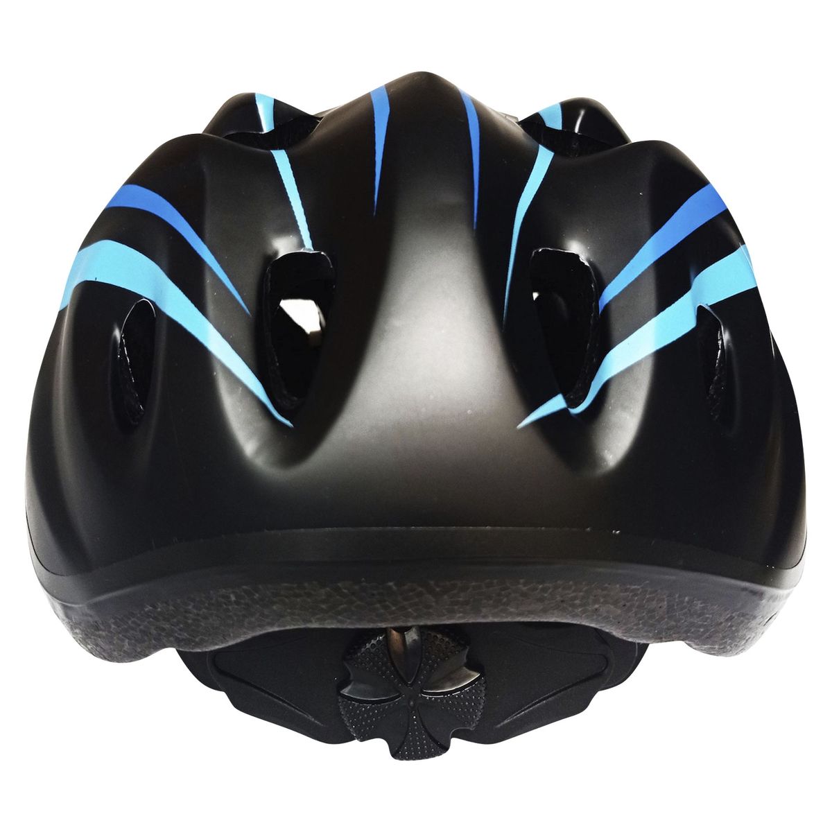 BKS - Kit para Bicicletas Protección Completa Niños Talla S 1 Casco + 2 Rodilleras + 2 Coderas Color Negro/Azul