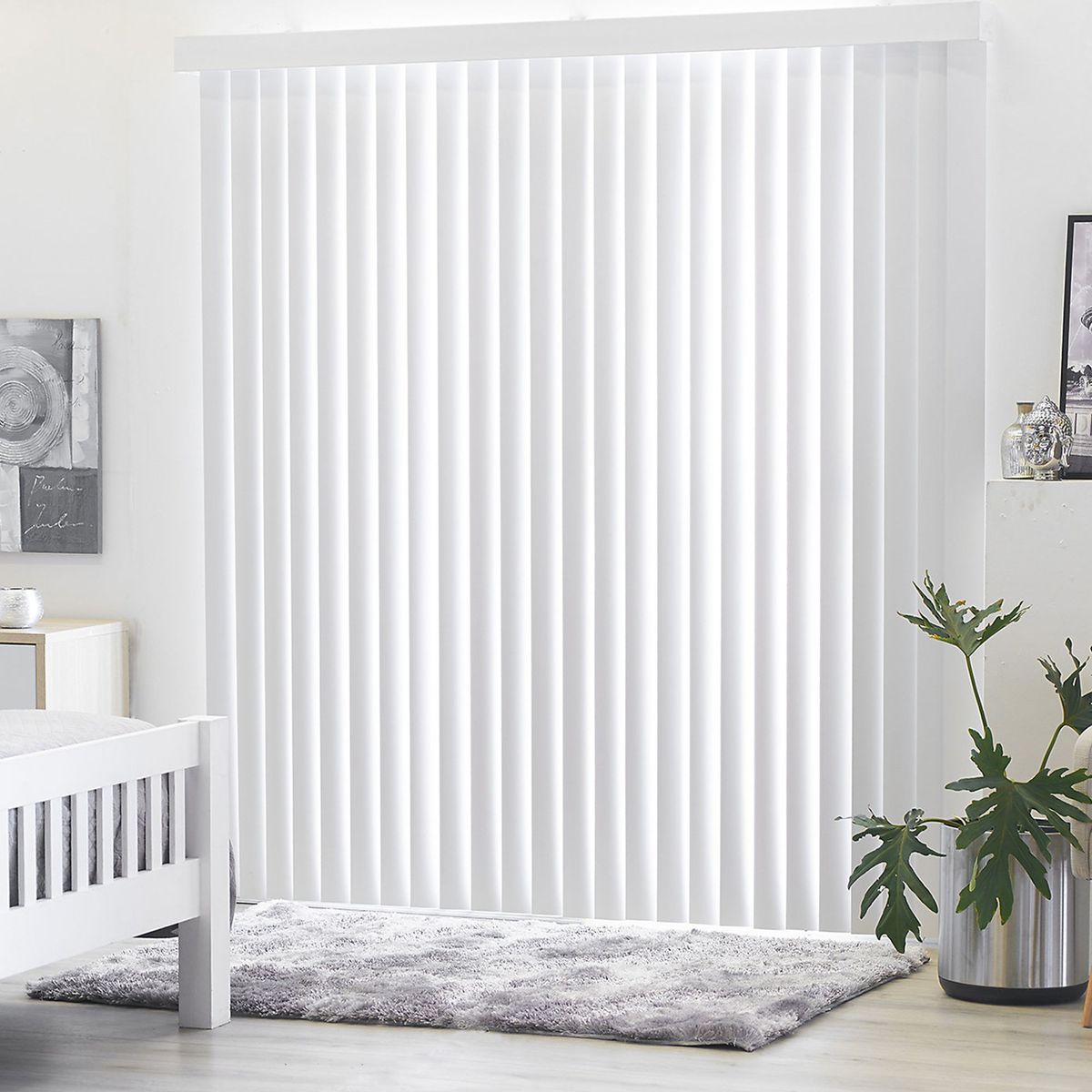 JUST HOME COLLECTION - Persiana Vertical Blanco