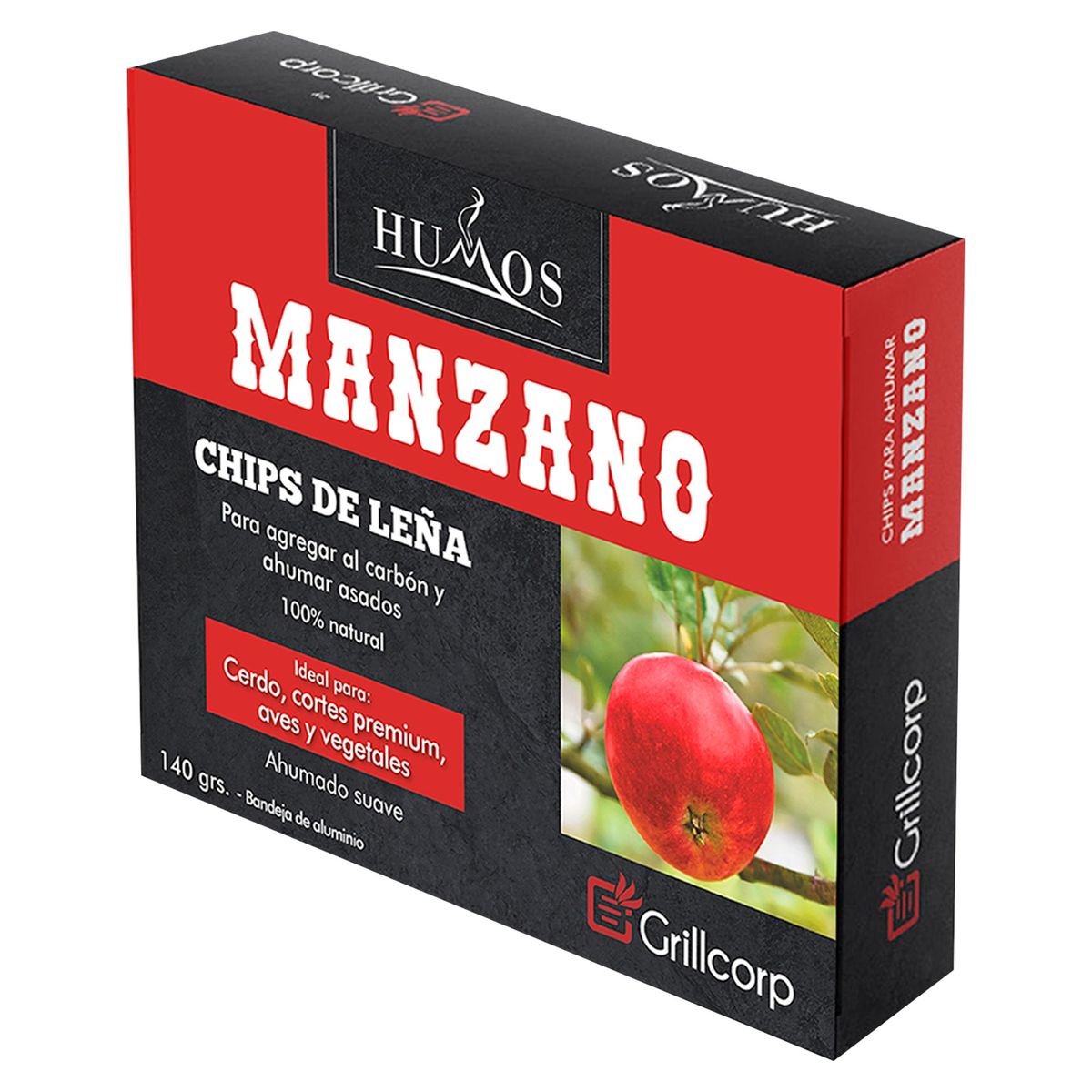 GRILLCORP - Astillas de Leña de Manzano 140 gr