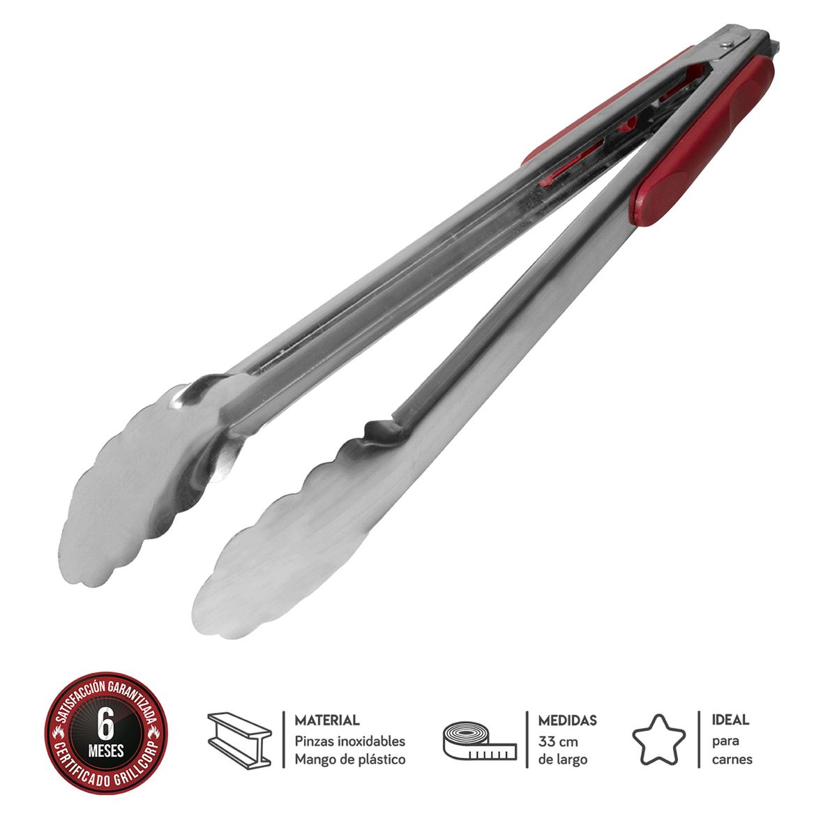 GRILLCORP - Pinza larga básica