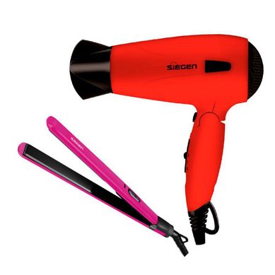 Combo Secadora de pelo y Plancha SIEGEN SG-3510 - SG-3012 C03