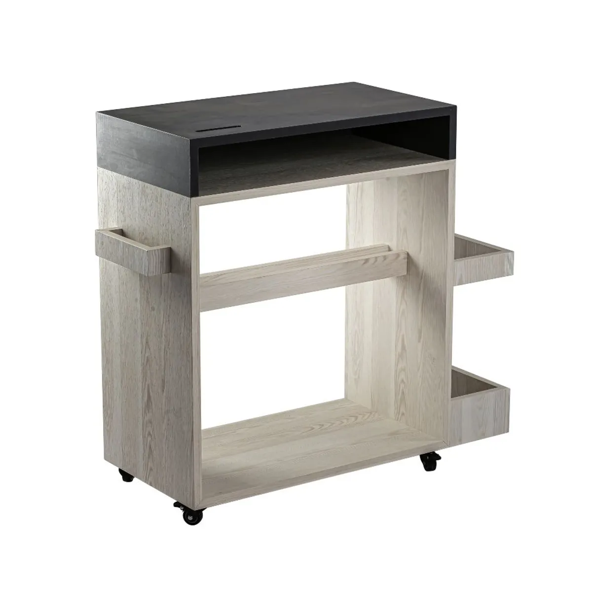 LUCANAS FURNITURE - Organizador de Entrenamiento de Madera Niebla Gris