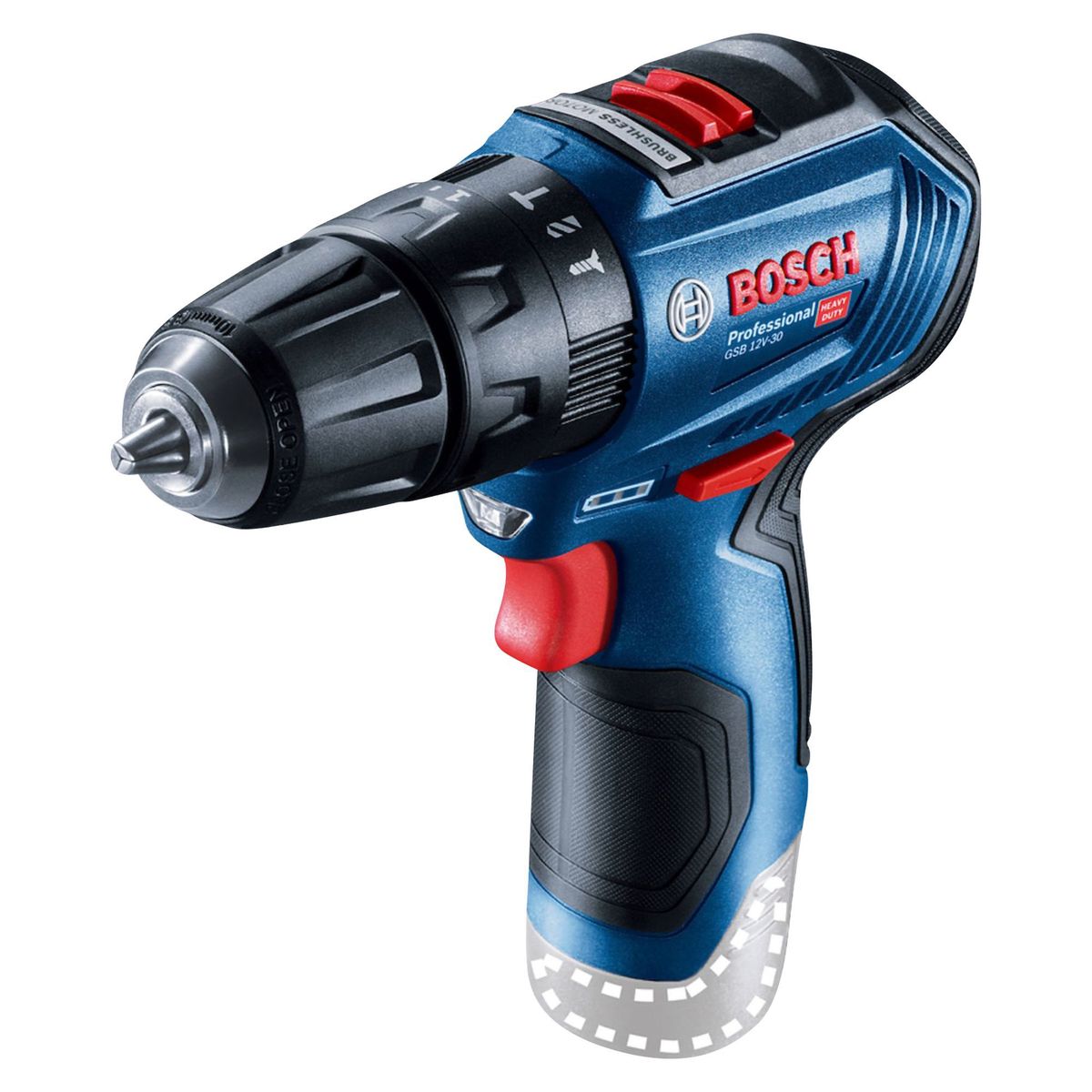 BOSCH - Taladro Percutor/Atornillador Inalámbrico Bosch GSB 3/8" 12V (Sin batería)