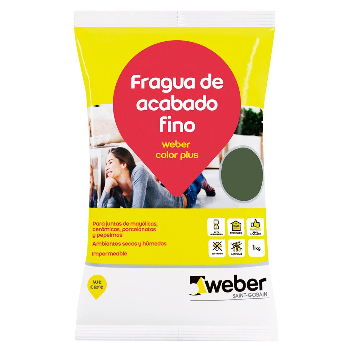 WEBER - Fragua Color Plus Jade 1kg