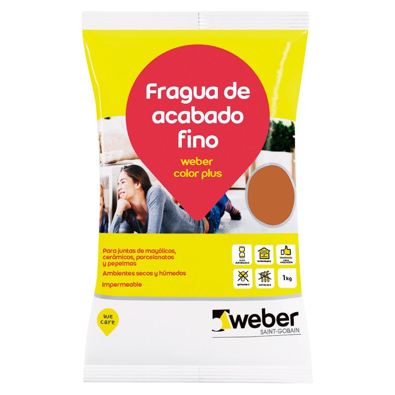 WEBER - Fragua para Cerámicas o Porcelanatos Weber Madera 1kg