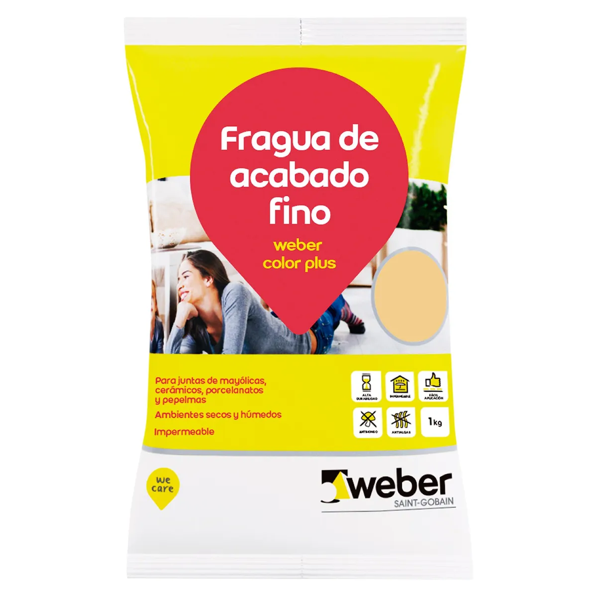 WEBER - Fragua para Cerámicas o Porcelanatos Weber Arena 1kg