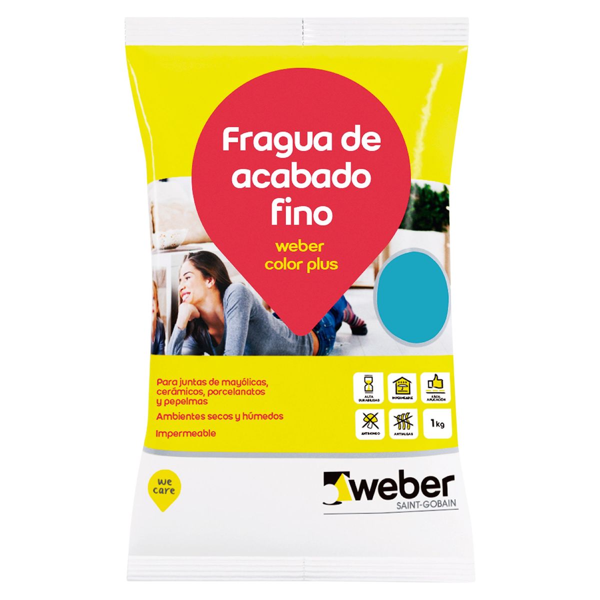 WEBER - Fragua Color Plus Aguamarina 1kg