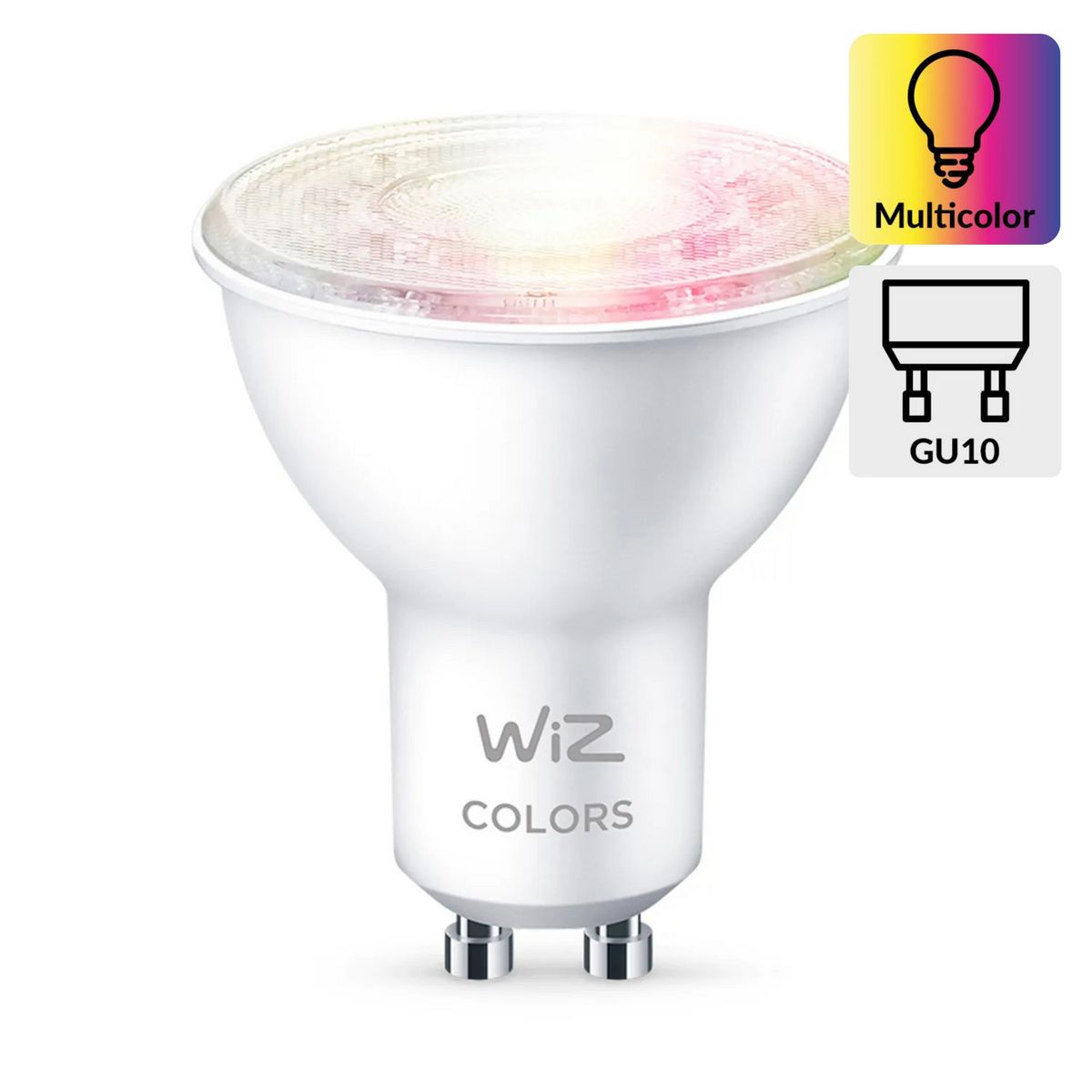 WIZ - Foco Led Wiz Wifi GU10 4.9W Luz Varios Colores Ajustable