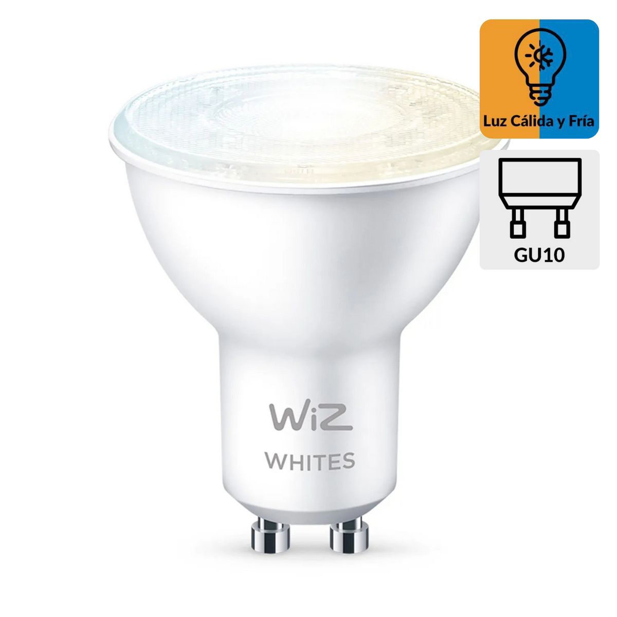 WIZ - Foco Led Wiz Wifi GU10 4.9W Luz Fria/Luz Calida Ajustable