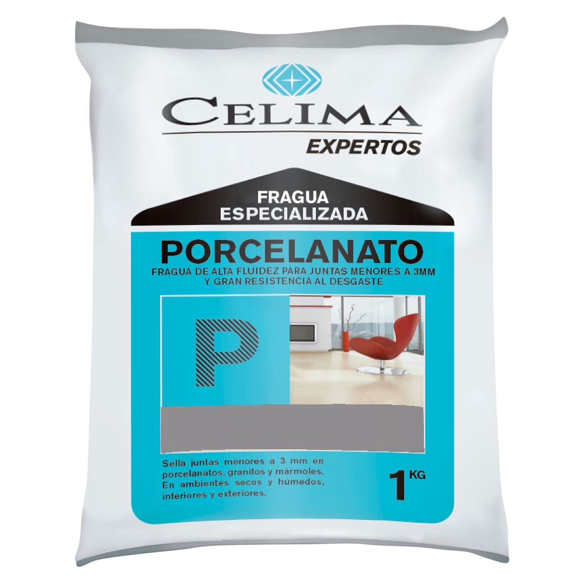 CELIMA - Fragua para Porcelanatos Celima Granizo 1kg