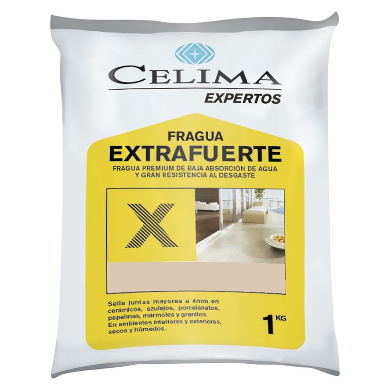 - Fragua para Cerámicas o Porcelanatos Celima Almendra 1kg