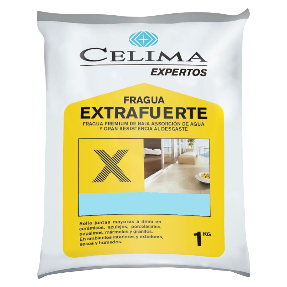 CELIMA - Fragua para Cerámicas o Porcelanatos Celima Celeste 1kg
