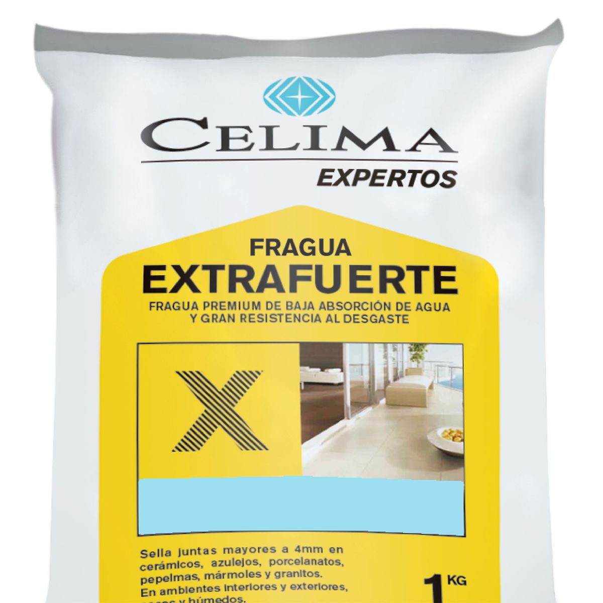 CELIMA - Fragua para Cerámicas o Porcelanatos Celima Celeste 1kg