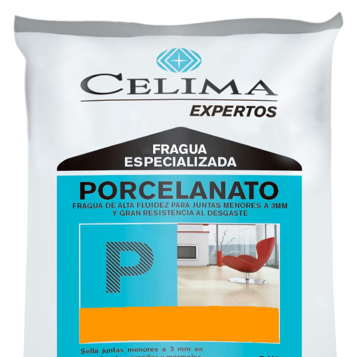  - Fragua para Porcelanatos Caramelo 1kg