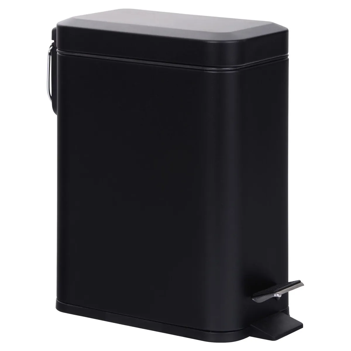 JUST HOME COLLECTION - Papelera con Pedal Negro 5L