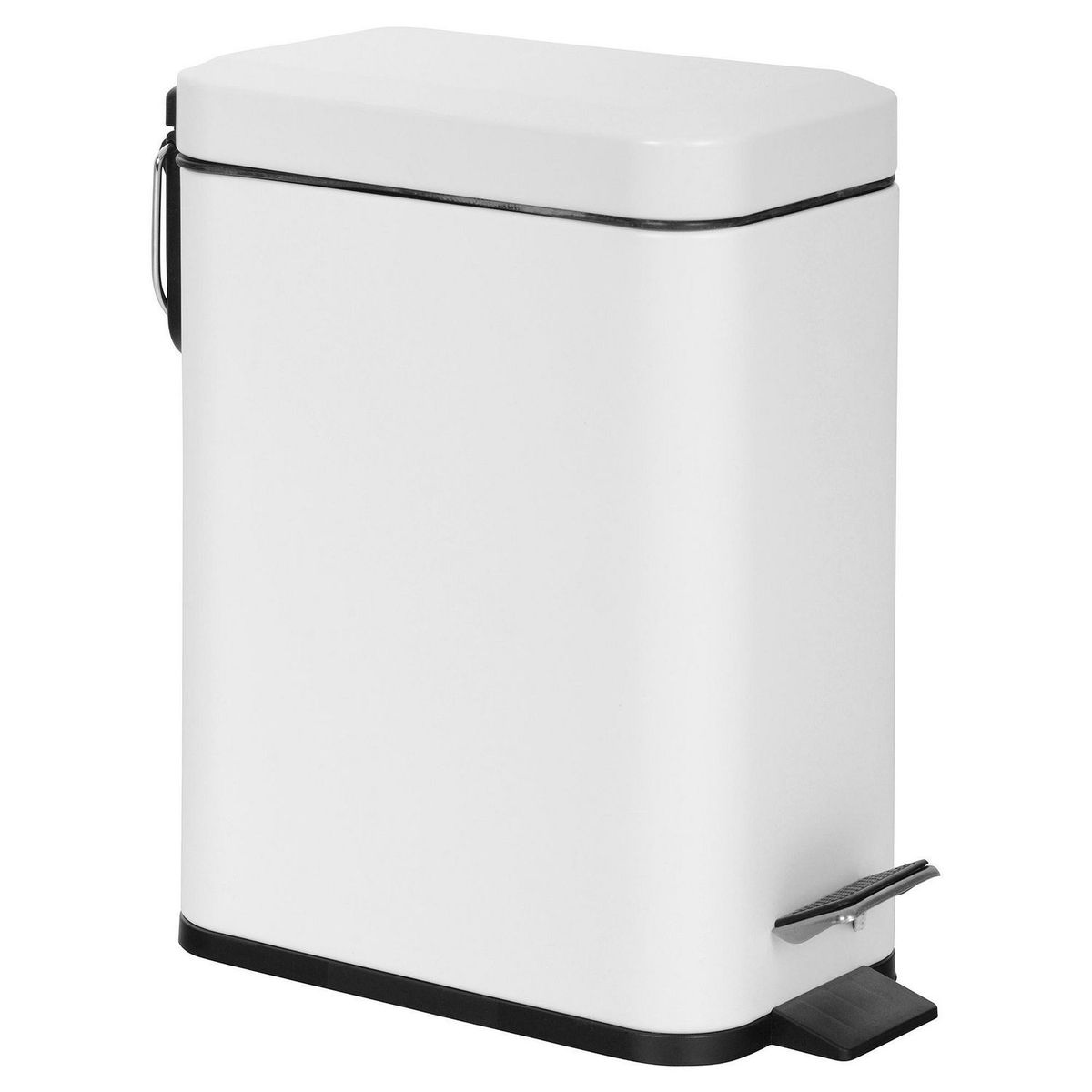 JUST HOME COLLECTION - Papelera con Pedal Blanca 6L