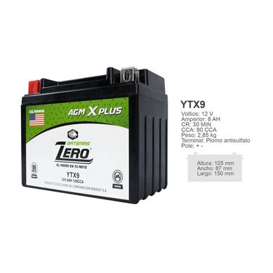 Batera Moto YTX9-BS