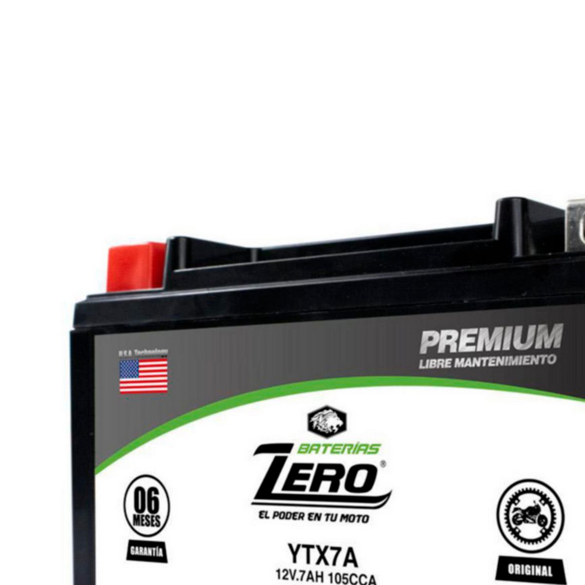 ZEBRA - Batería Moto YTX7A-BS