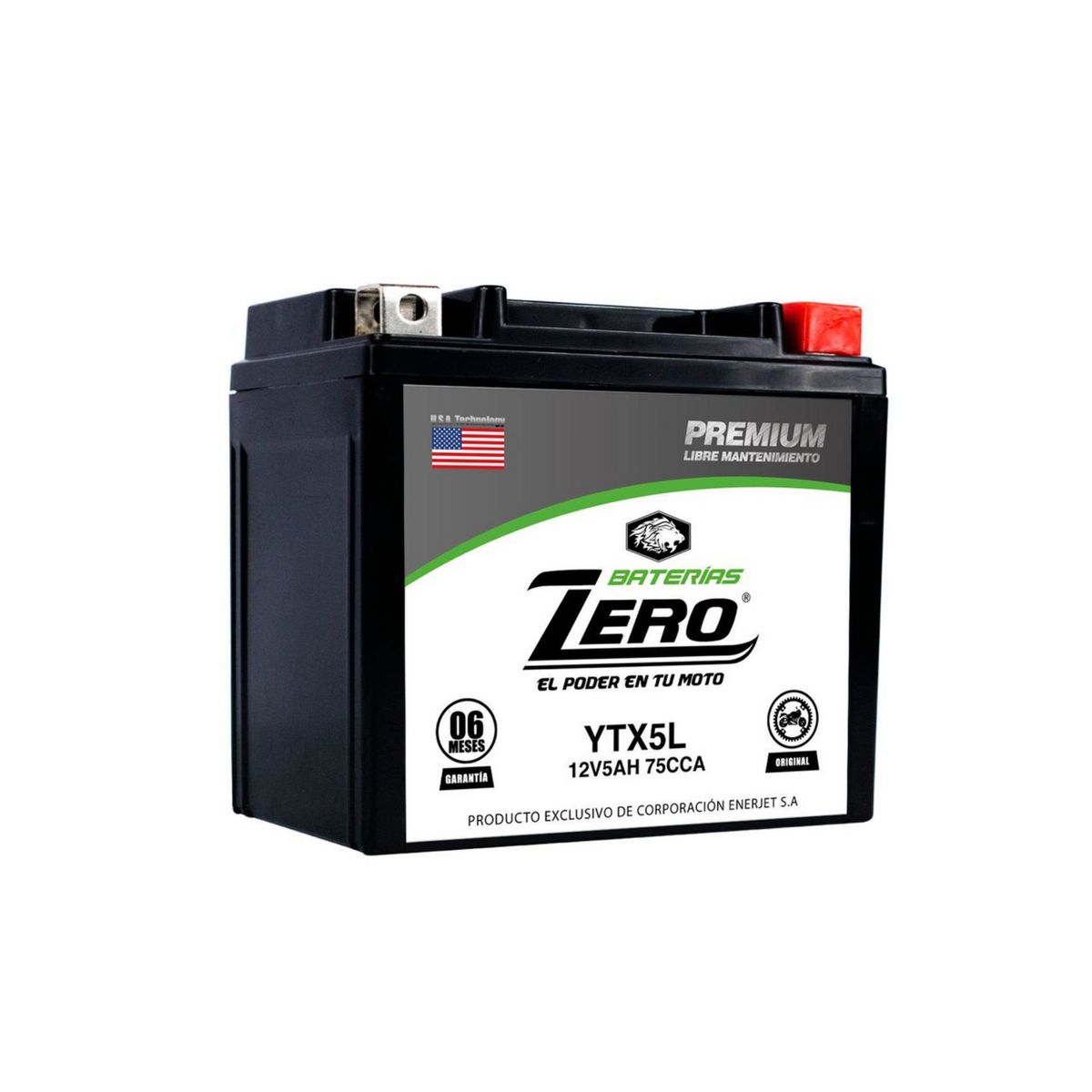 ZEBRA - Batería Moto YTX5L-BS