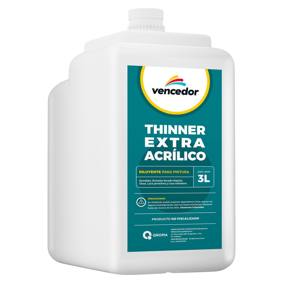 VENCEDOR - Thinner Extra Acrílico 3L