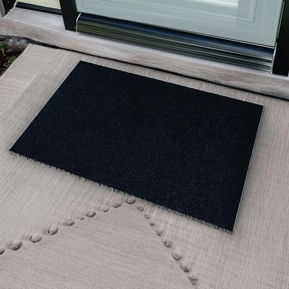DOS POR MEDIO - Felpudo Rectangular 60x90cm Negro