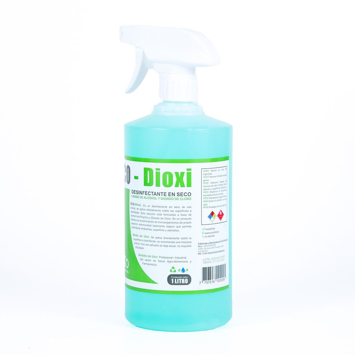 ECO-FULL - Desinfectante Ecológico Dióxido 1L