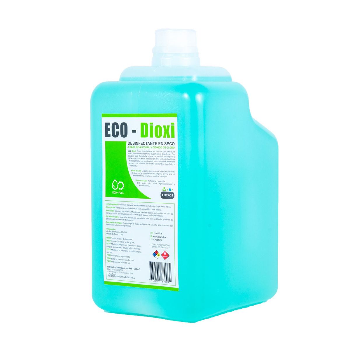 ECO-FULL - Desinfectante Ecológico Dióxido 4L