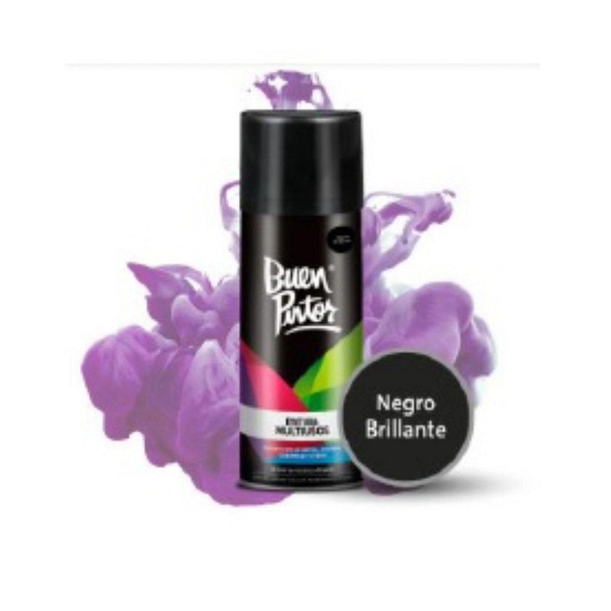 BUEN PINTOR - Pintura Spray Negro Brillante 70ml