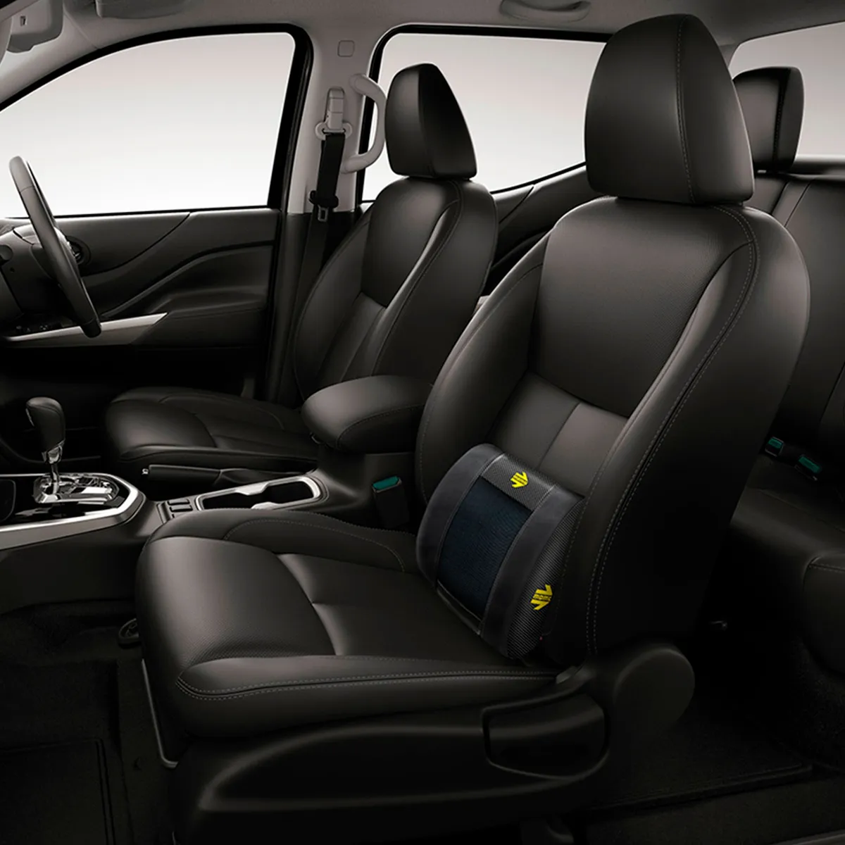 MOMO - Soporte Lumbar para Auto Negro