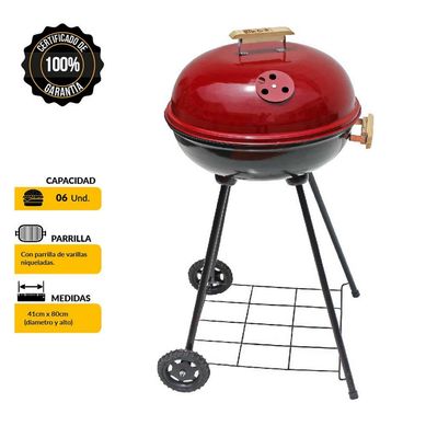 Parrilla Round Grill Mr Grill 36x68x41 cm