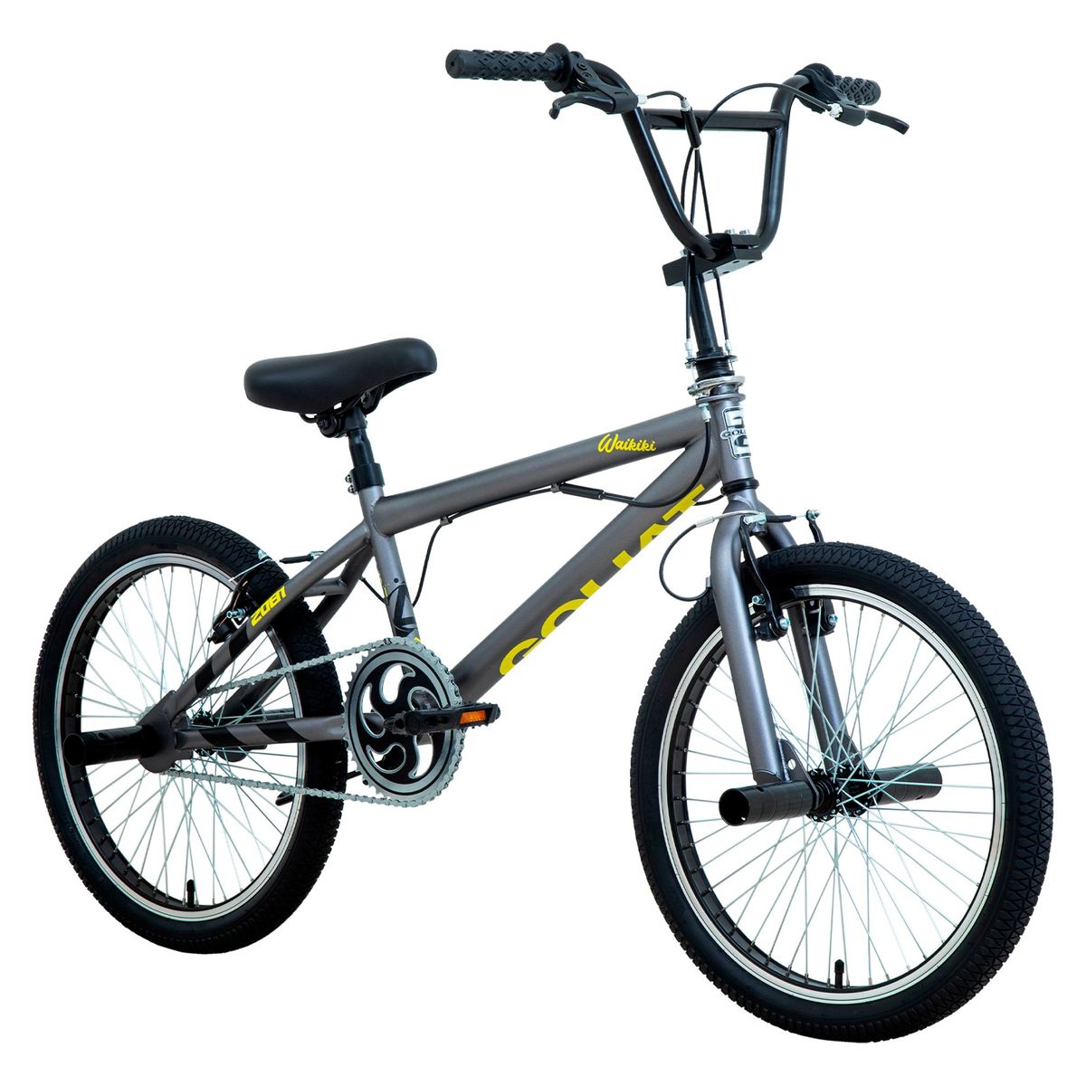 GOLIAT - Bicicleta BMX Waikiki Aro 20 Grafito/Amarillo