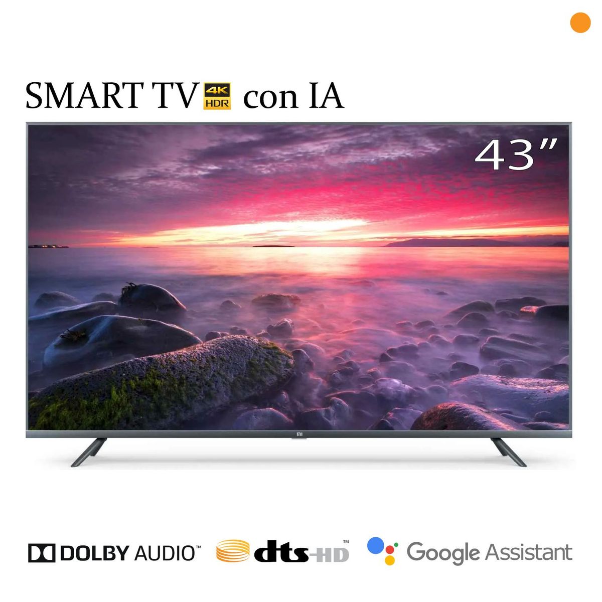 XIAOMI - Televisor Xiaomi Smart LED 4K 43" Mi TV 4S