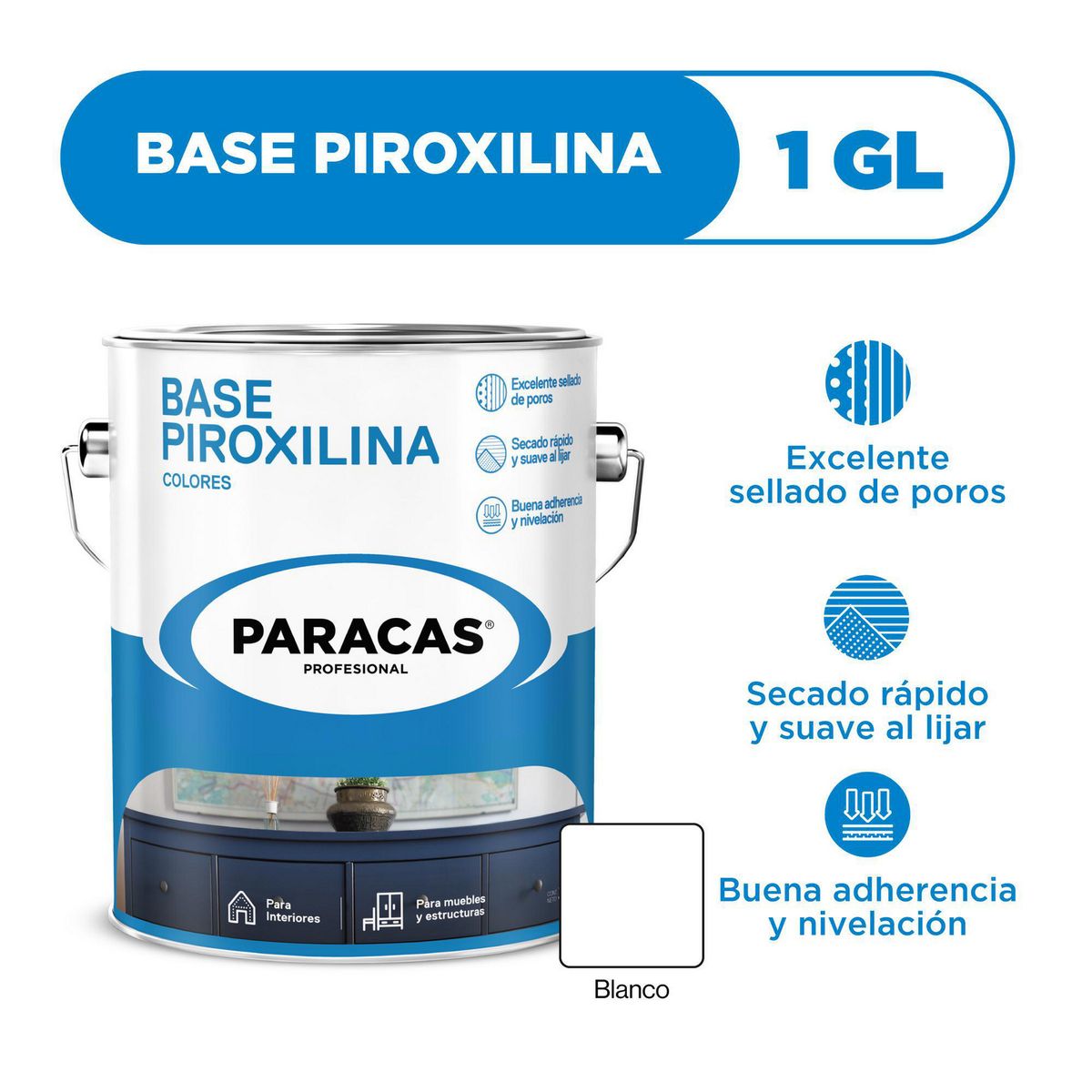 PARACAS - Base Selladora Blanca 1 gl