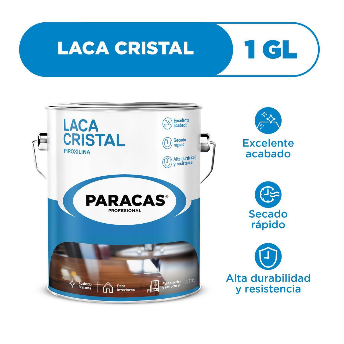 PARACAS - Laca cristal Profesional 1 gl