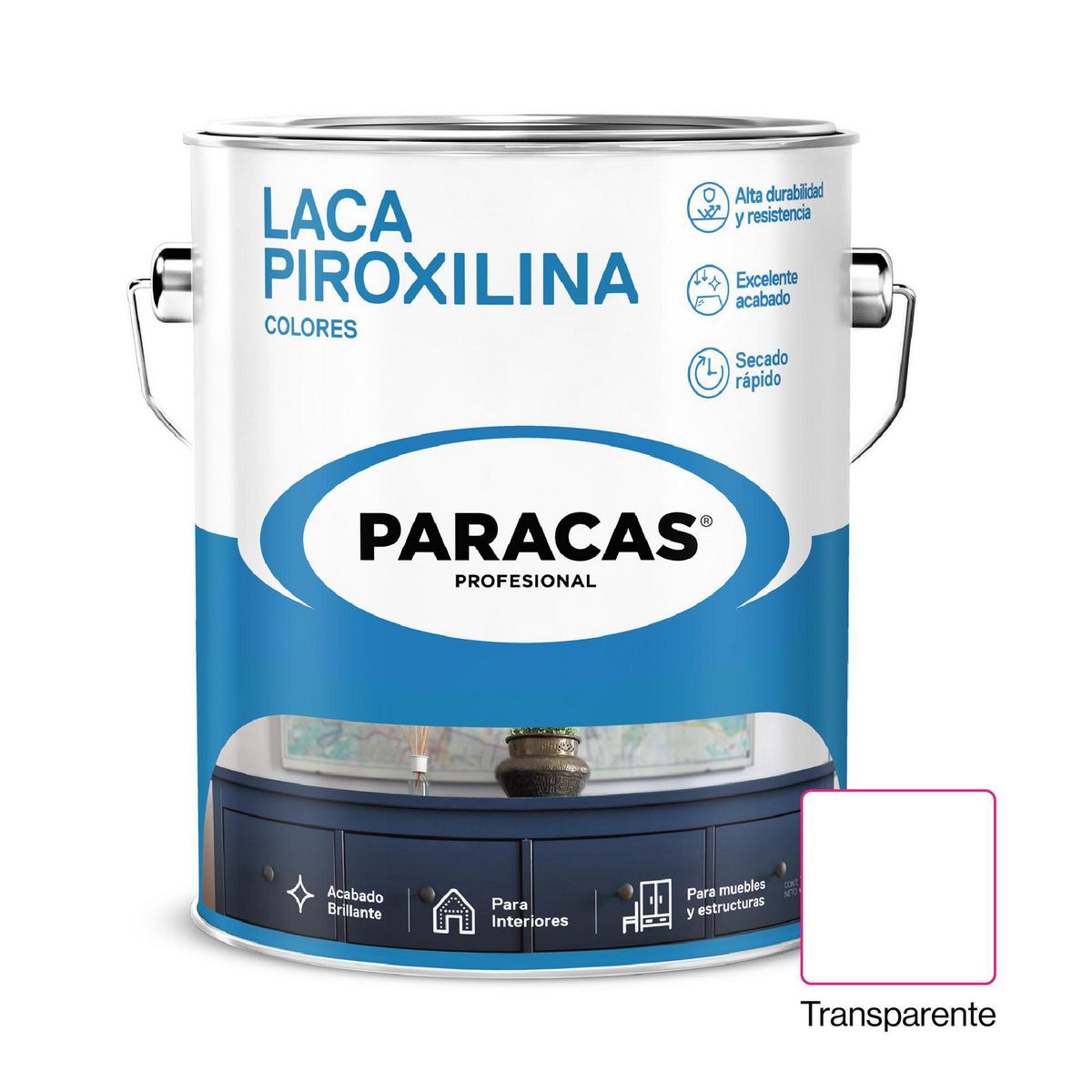 PARACAS - Laca Piroxilina mate Transparente 1 gl