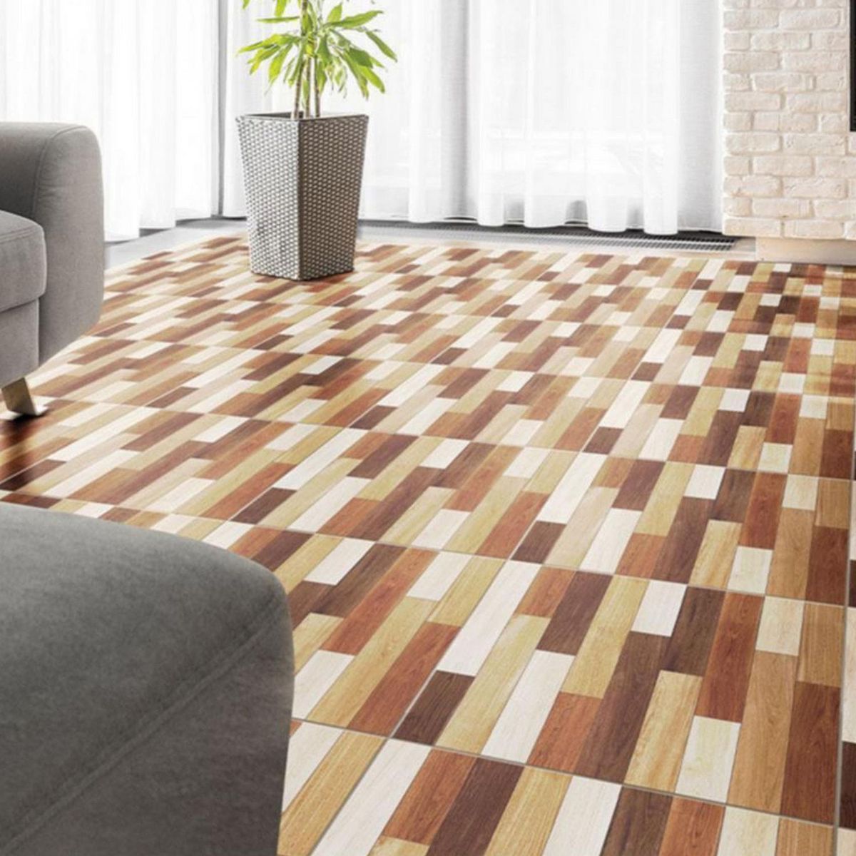 CELIMA - Ceramica Marrón Maderado 60x60cm 1.8m2