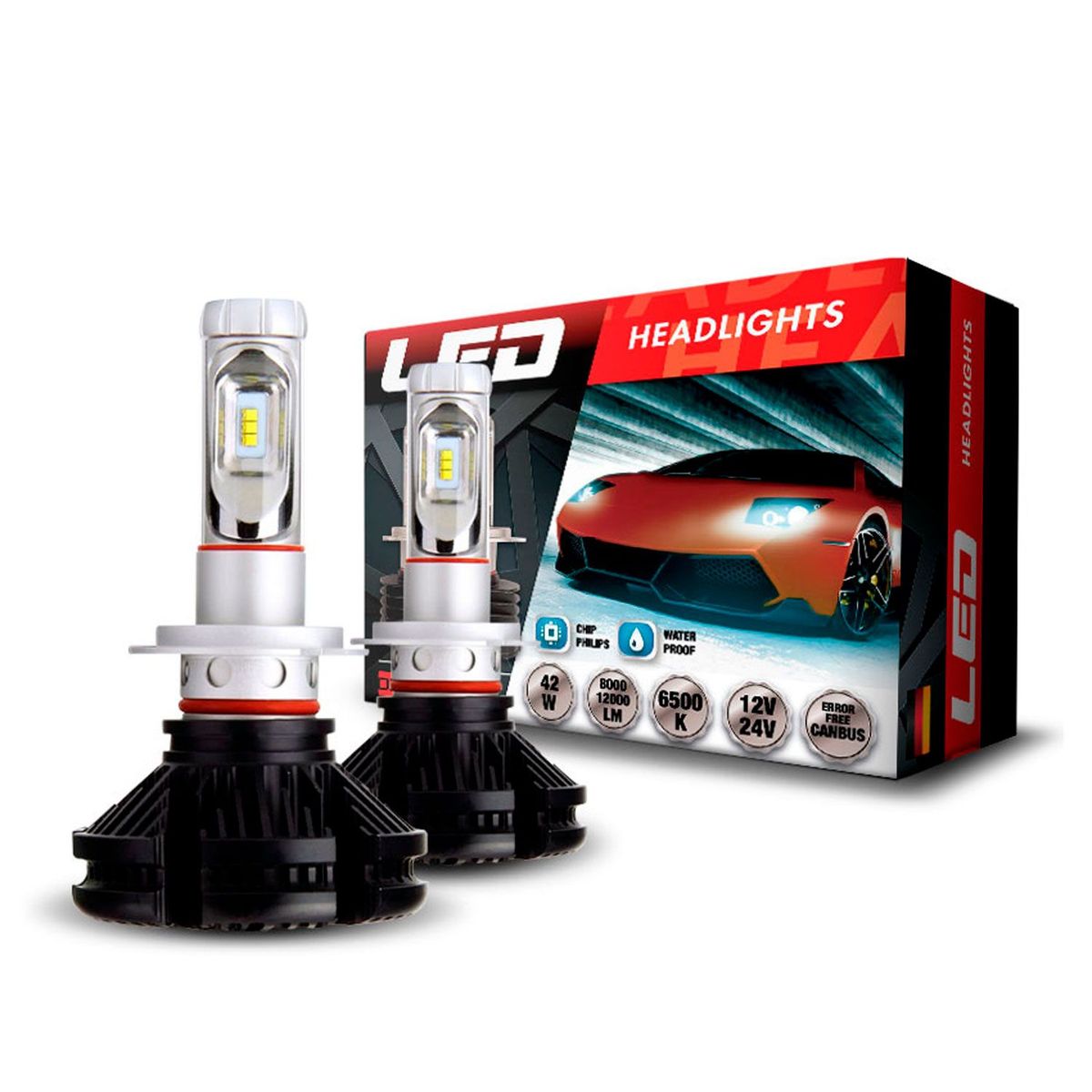  - Focos LED X-3 8000Lm CSP Chip Philips 9006