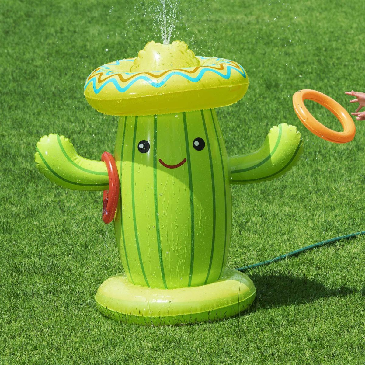 BESTWAY - Aspersor Inflable de Cactus 105x60x105cm con Juego