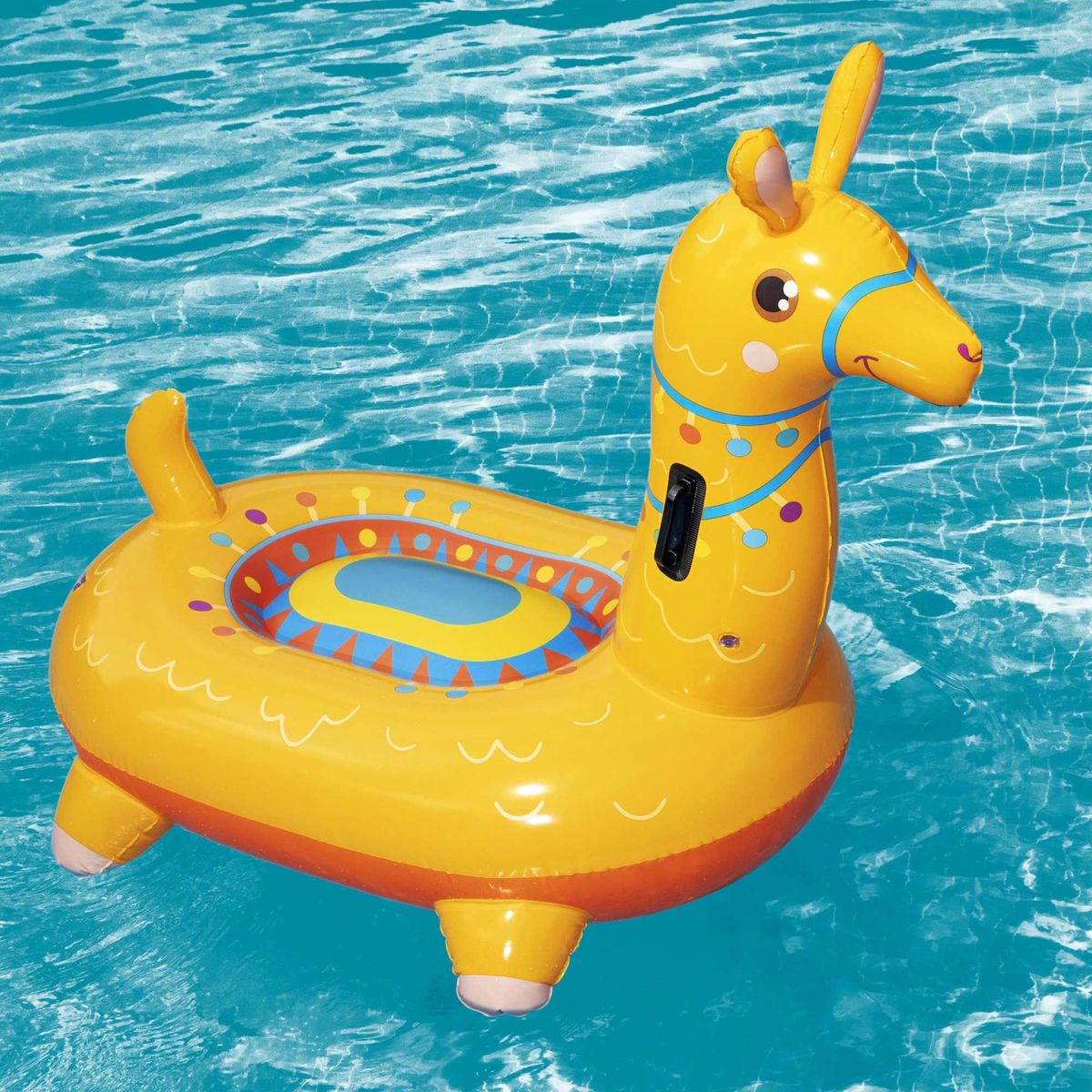 BESTWAY - Flotador para niños Llama 129x110cm Ride-on