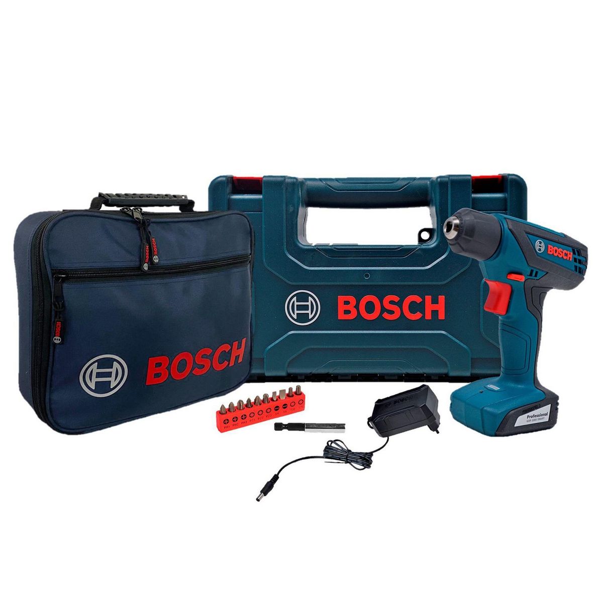 BOSCH - Taladro Atornillador Inalámbrico Bosch 1/4" 12V Bosch + Maleta