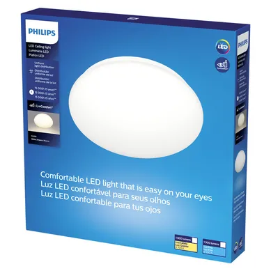 Plaf�n Led Blanco 20W 240V Luz C�lida
