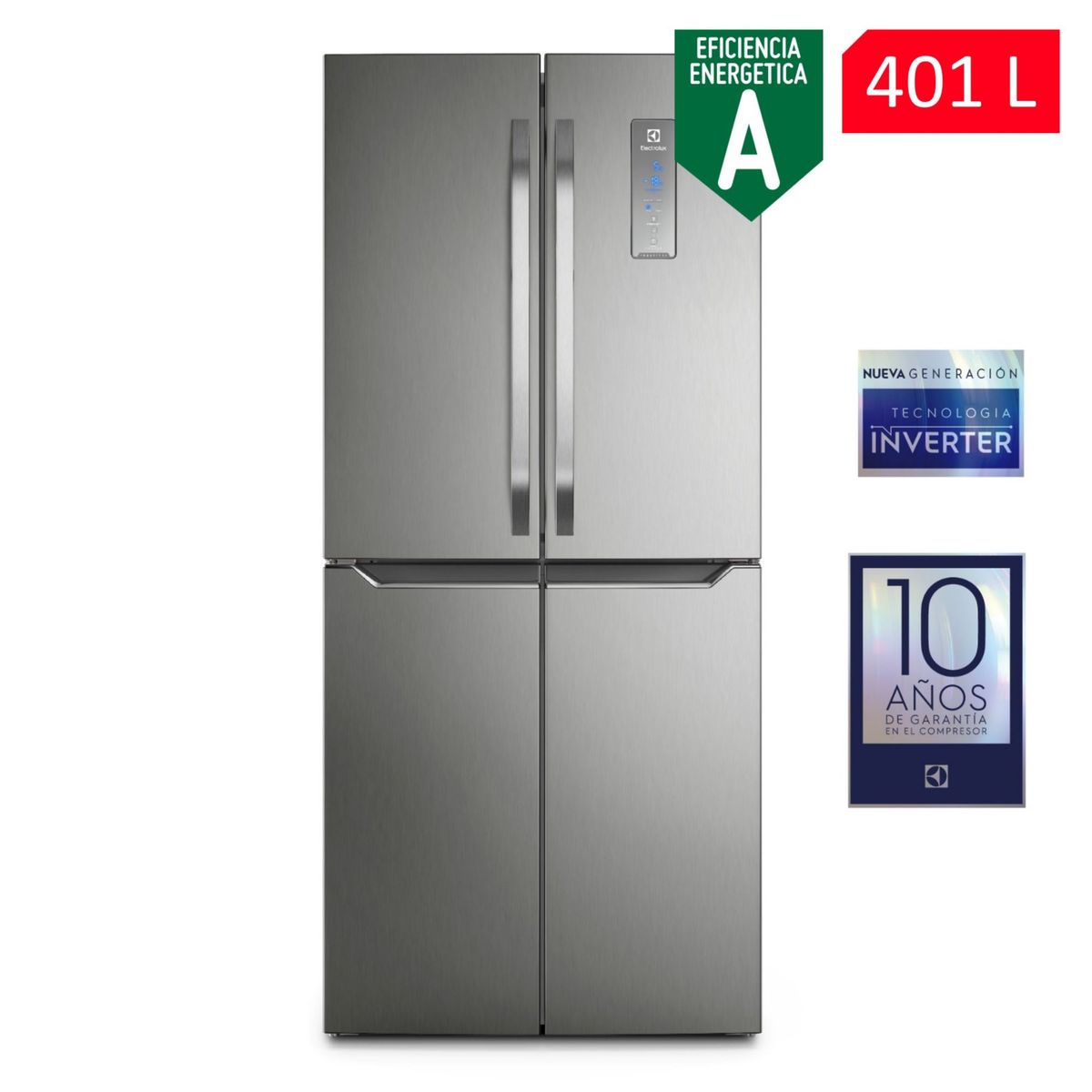 ELECTROLUX - Refrigeradora Electrolux 2 Puertas Erqu40E2Hss 401 L