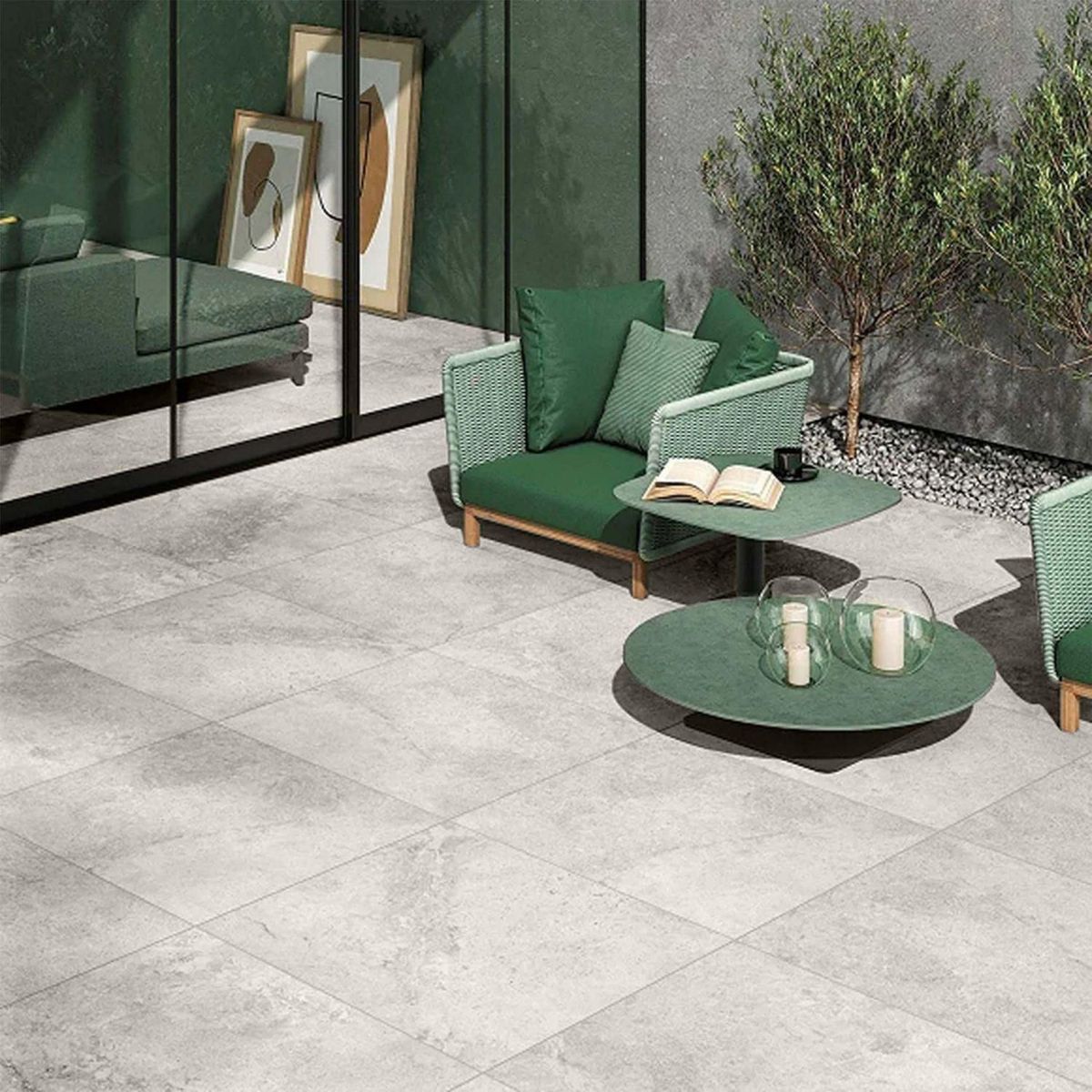 KLIPEN - Porcelanato Gris Cementicio 60x60cm 1.44m2 Always