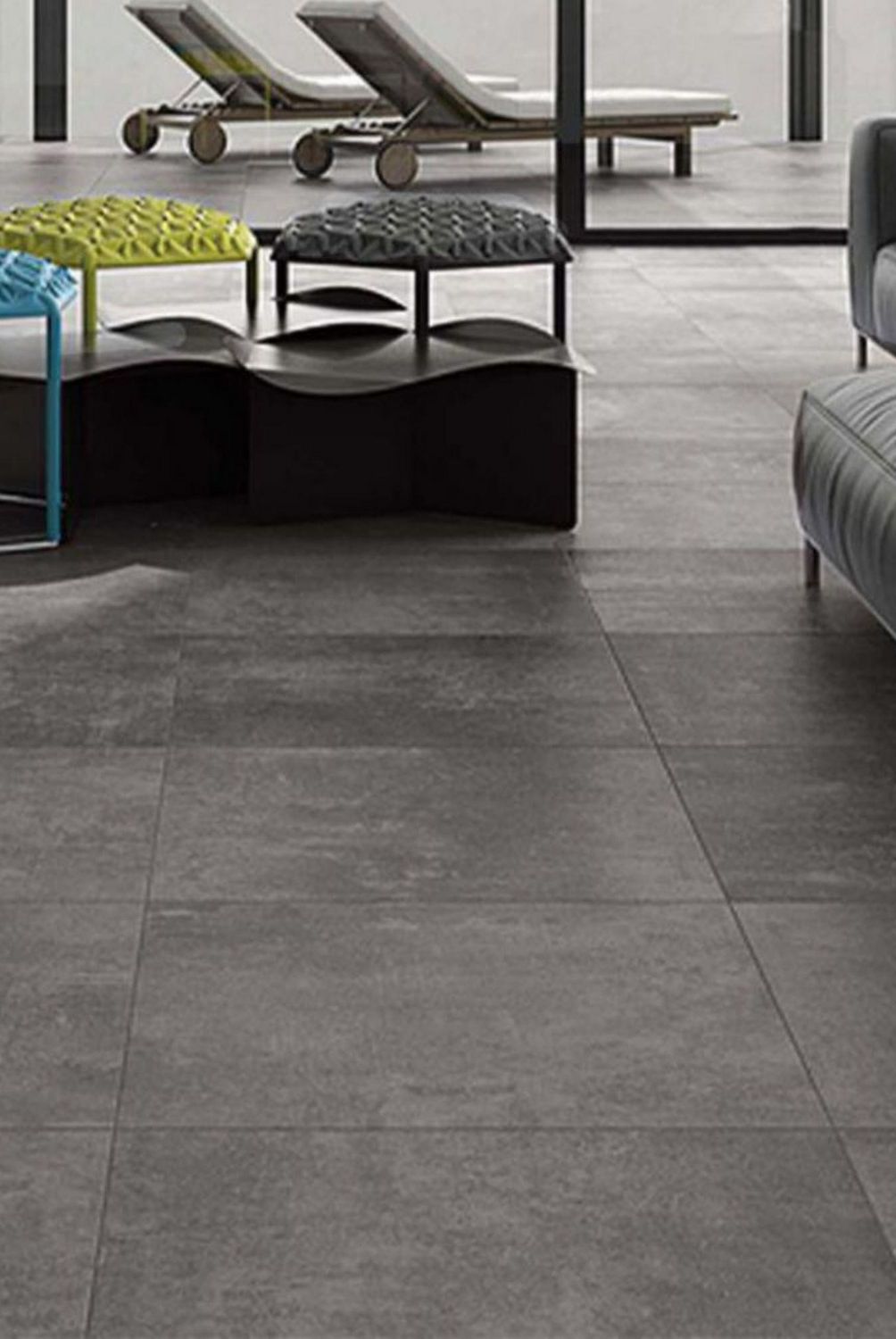 KLIPEN - Porcelanato Negro Cementicio 60x60cm 1.44m2 Always