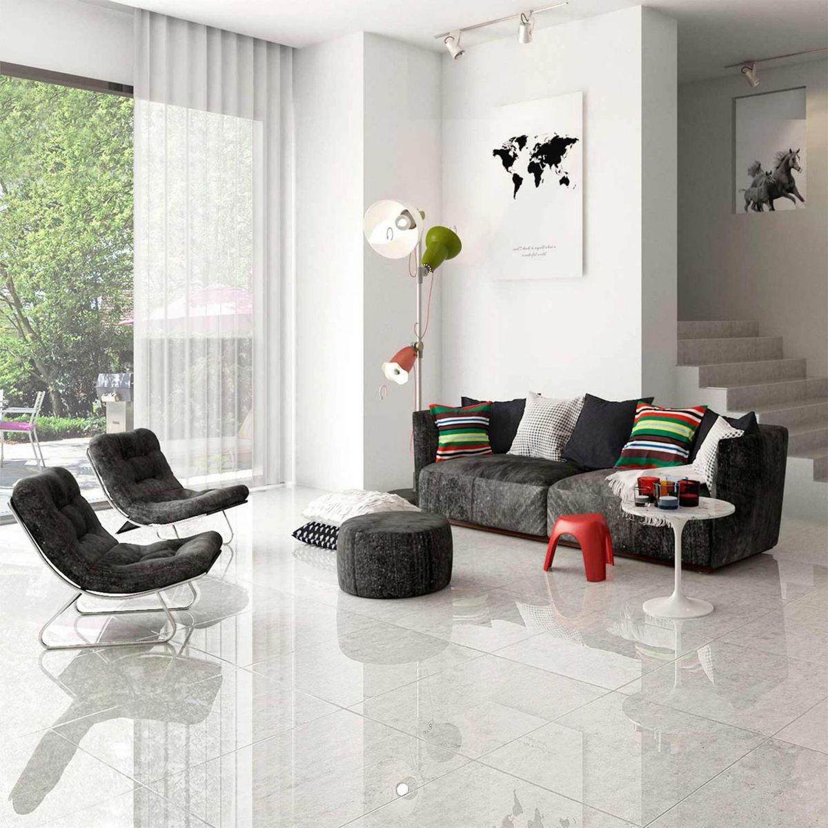 KLIPEN - Porcelanato Hormigon Bianco 60x60cm 1.44m2