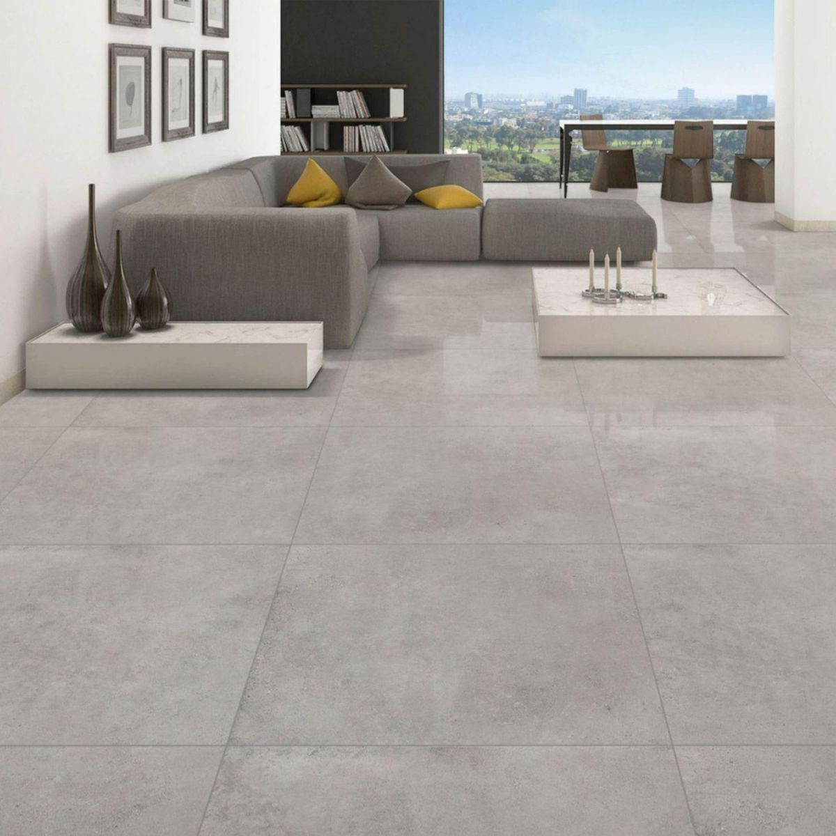 KLIPEN - Porcelanato Hormigón Gris Pulido 60x60cm 1.44m2