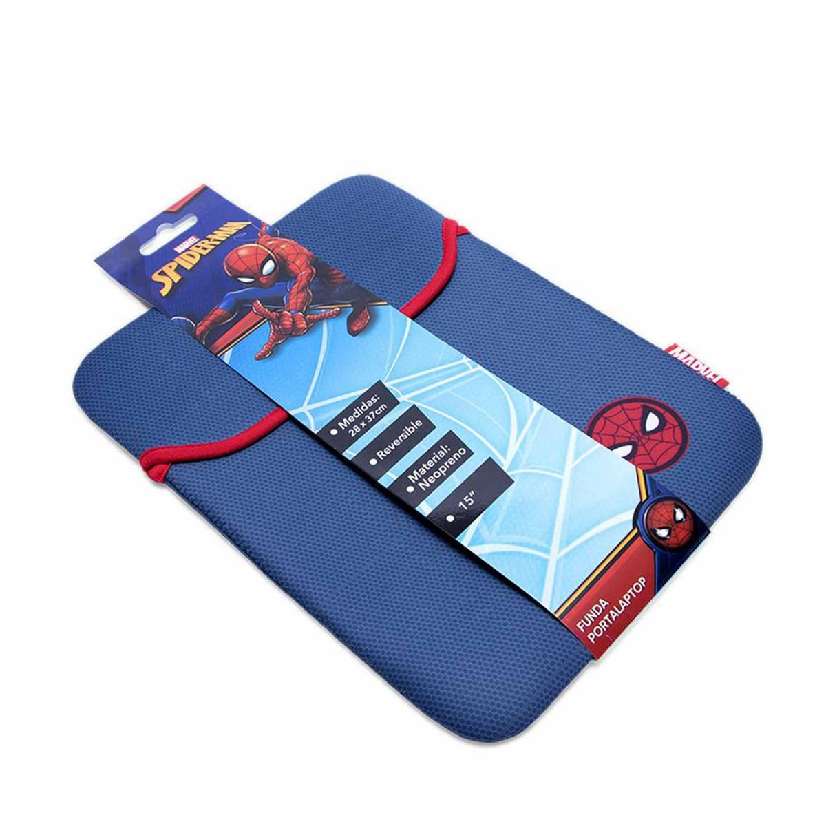 ARTESCO - Funda para Laptop Spiderman Azul 28x37cm