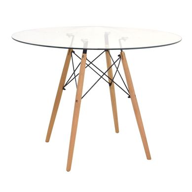 Mesa de Comedor Eames vidrio 4 personas