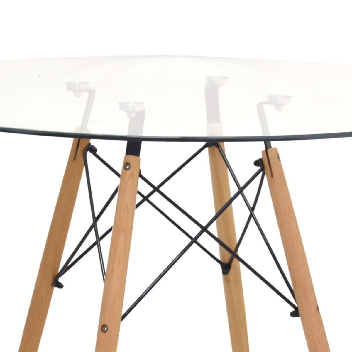 BONNO - Mesa de Comedor Vidrio Eames